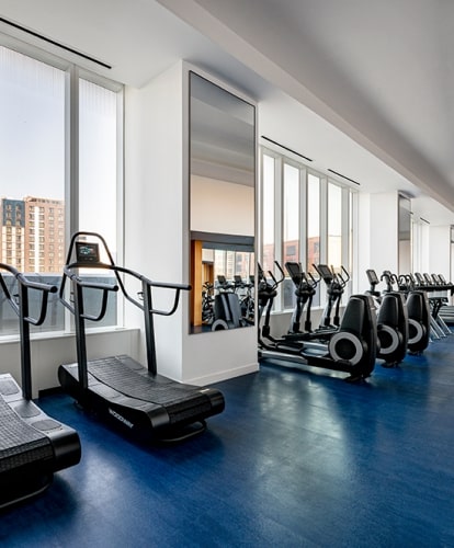 Cardio room with state-of-the-art equipment