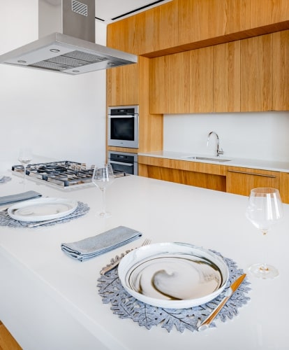 Chef's demonstration kitchen